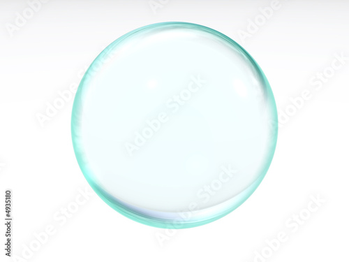 blue transparent ball