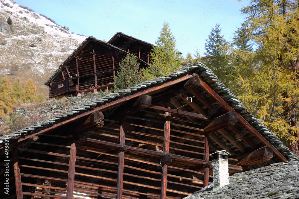 Mountain village house