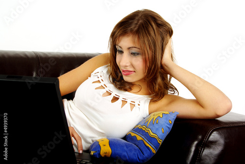 girl with laptop