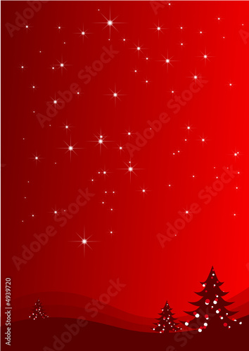 Abstract christmas landscape