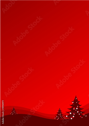 Abstract christmas landscape