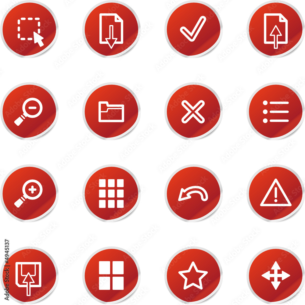 red sticker viewer icons red sticker viewer icons