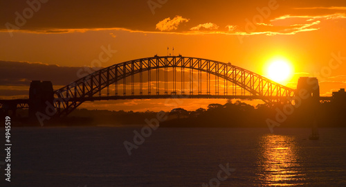 Sydney Harbour Bridge Sunset