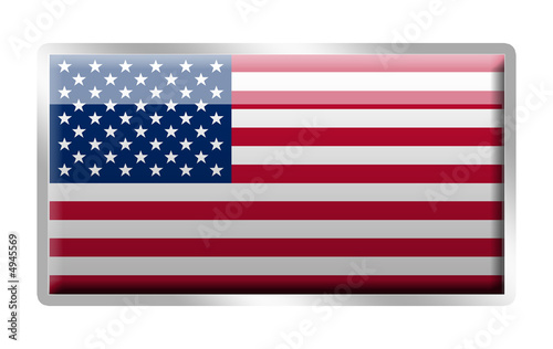 United States of America flag metal enamel badge