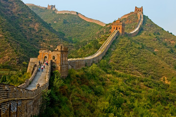 Leinwandbilder Chinesische Mauer Wanderung auf der Chinesischen Mauer  © JonRob