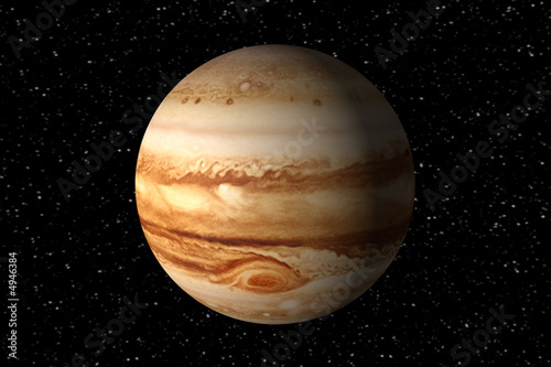 Tableau sur toile Rendu 3D de Jupiter