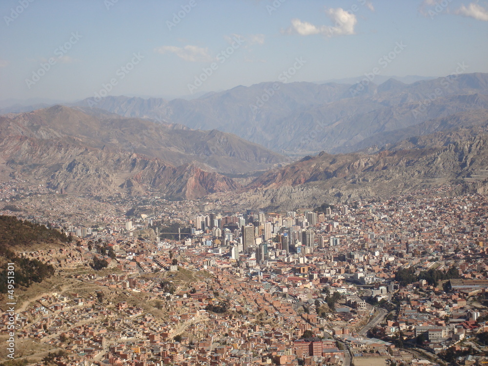 La Paz, capitale bolivienne.
