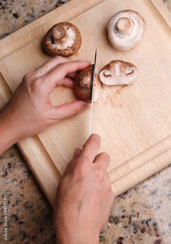 Sclice of mushroom
