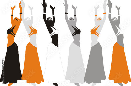 Beautiful womans in dance