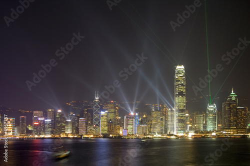 Skyline of Victoria Harbour in Hong Kong at night © Yong Hian Lim