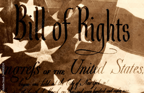 Grunge Background With Bill of Rights