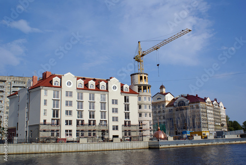 New buildings on the river