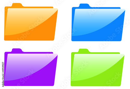 File folder icon set