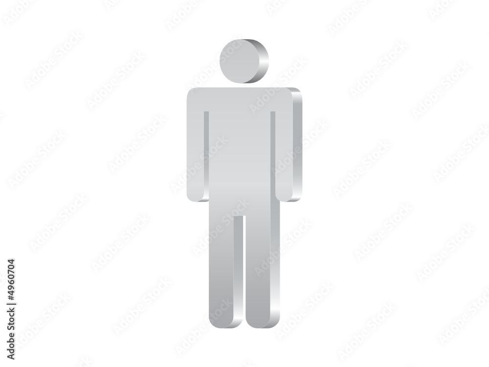 man symbol 3d man symbol 3d