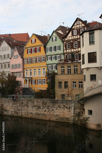Vieille ville de Tübingen au bord du Neckar (Allemagne)