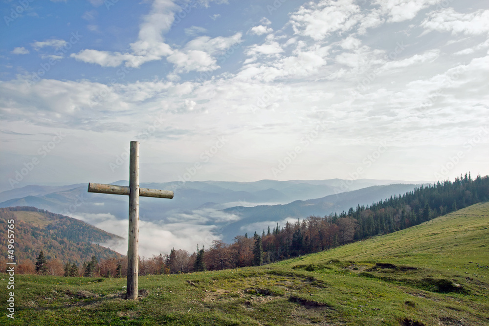 Cross on mountain Cross on mountain