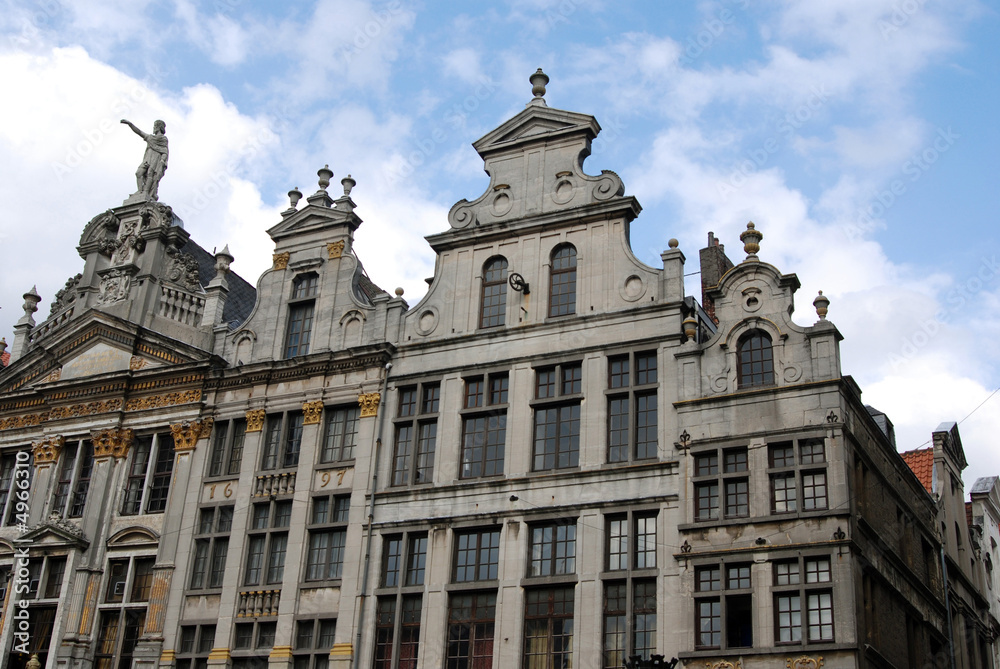 Historical building on the grand place in brussels