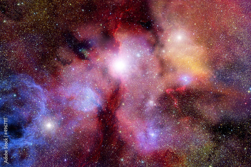 Stellar field with nebulae