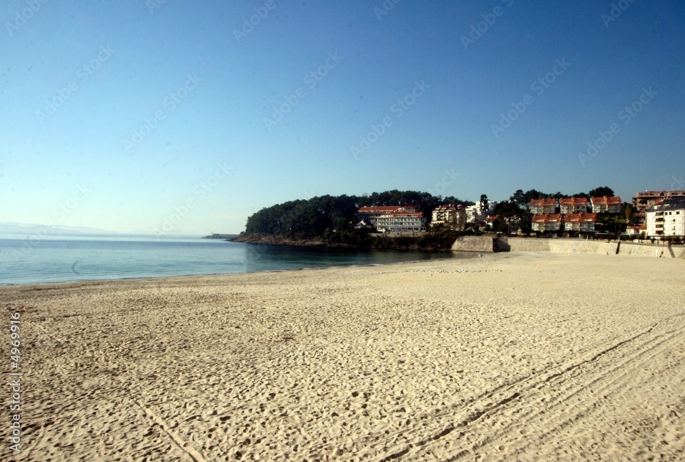 Fototapeta premium Playa de Sanxenxo, Galicia