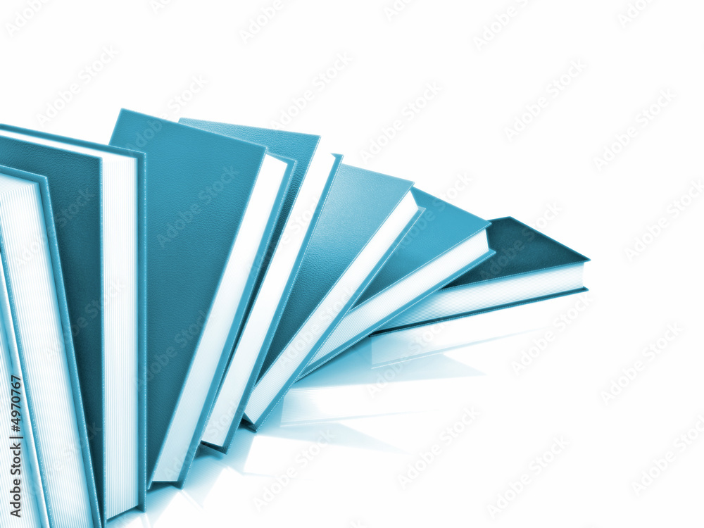 colored books massive isolated on white colored books massive isolated on white