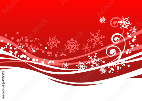 red winter background