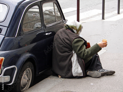femme mendiant