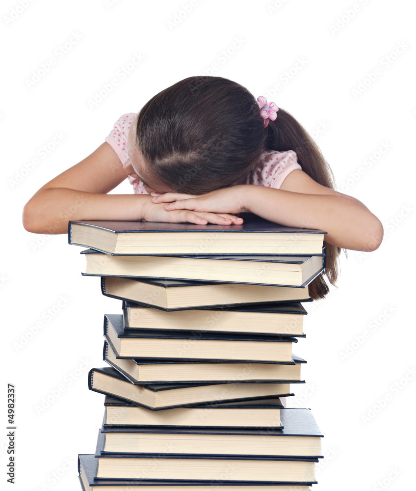 girl asleep on books girl asleep on books