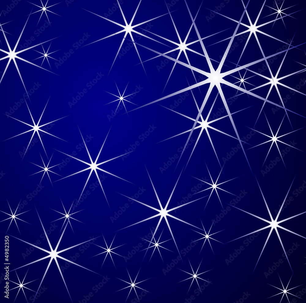Stars - Christmas blue background Stars - Christmas blue background