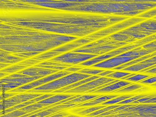 yellow curves abstract illustration