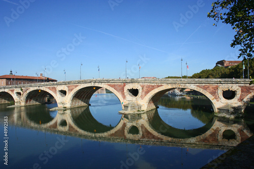 The Pont Neuf in Toulouse, France.