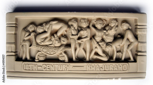 Bild auf Leinwand indien, sex-denkmal khajuraho