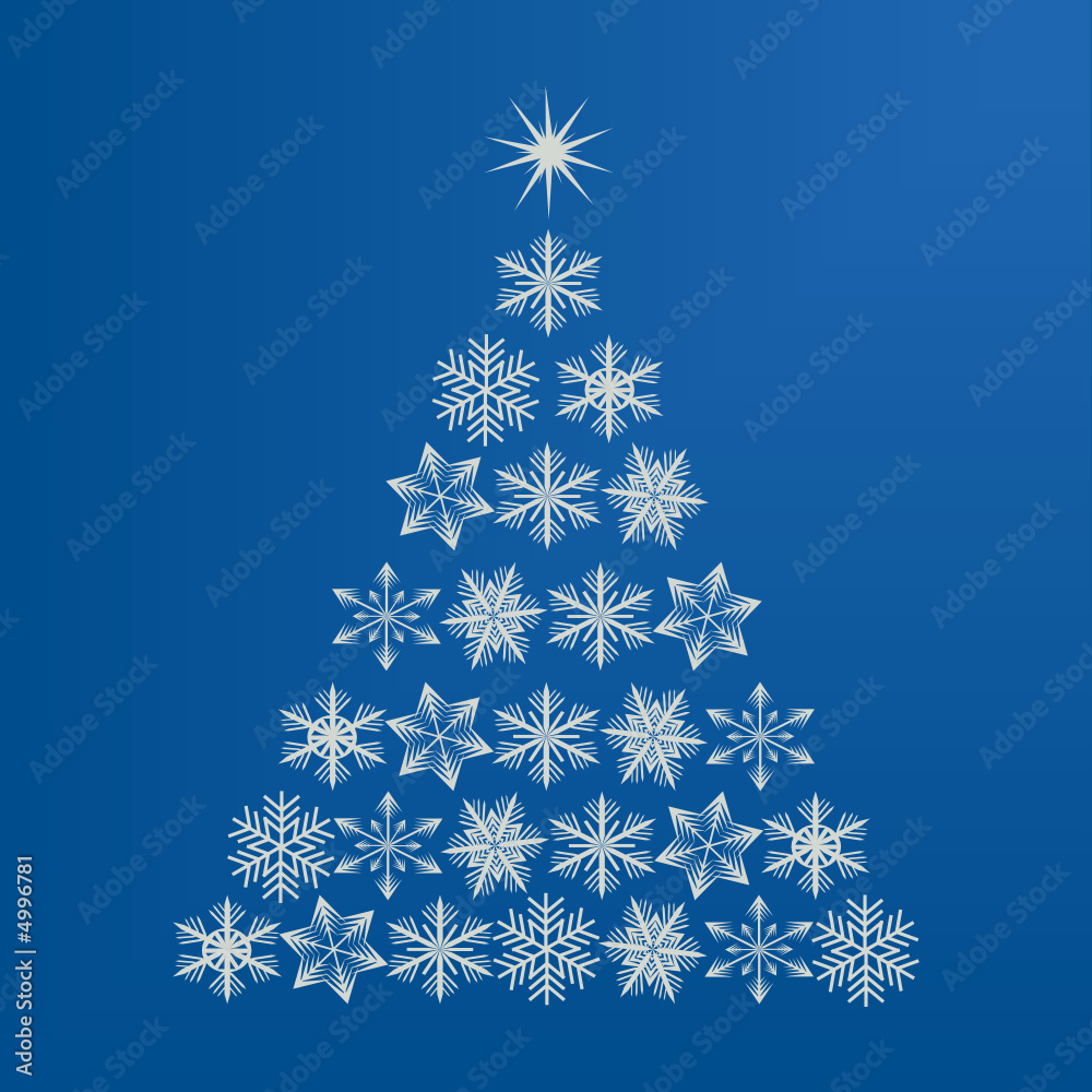 Snowflake Christmas tree Snowflake Christmas tree