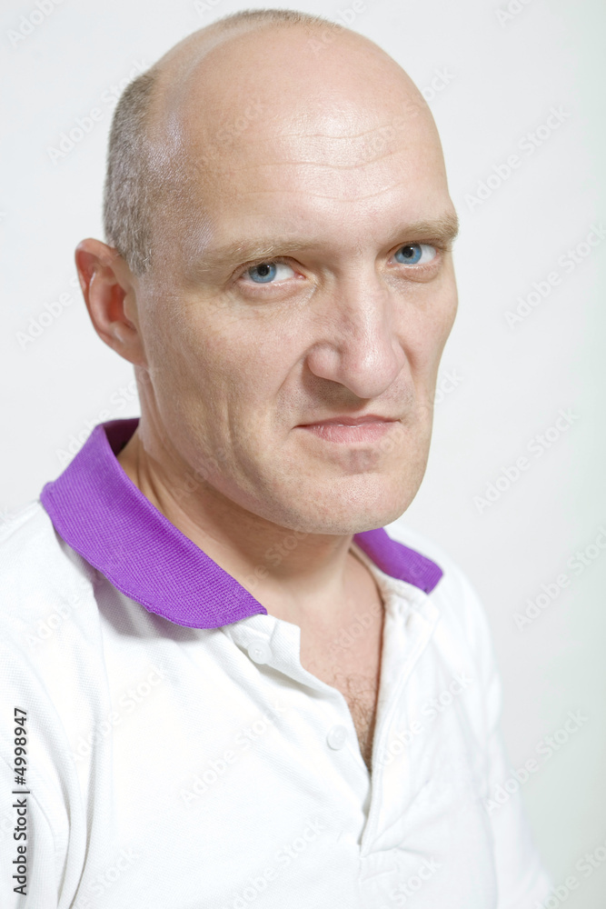 Fototapeta premium Portrait bald men