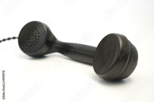 Schwarzer Telefonhörer