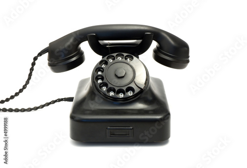 Schwarzes Telefon, retro