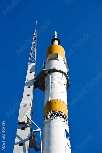 The Russian space transport rocket. A museum piece. Samara. Russ