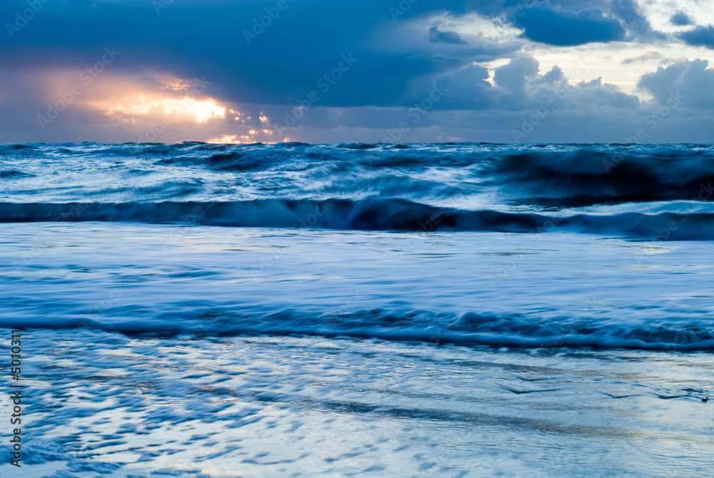 beautiful night at the beach