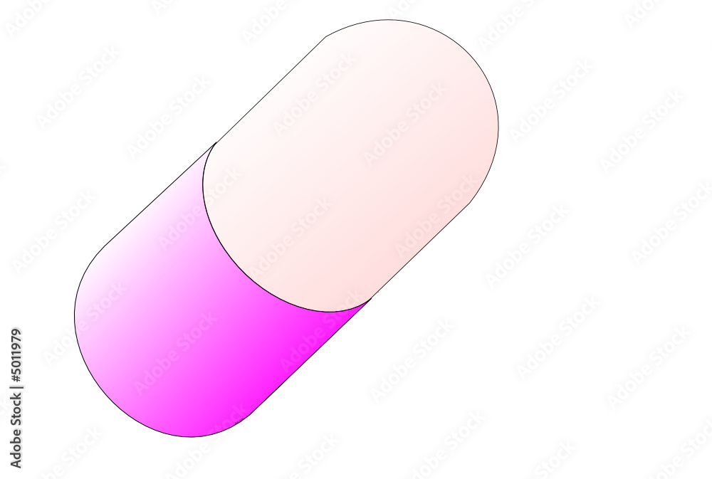 Pink capsule vector Pink capsule vector