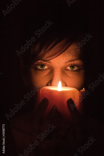 Candle portrait