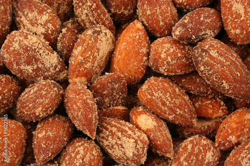 Roasted Almonds Background Texture photo