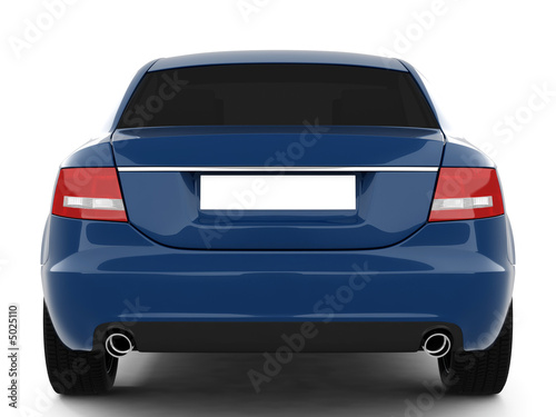 Blue Business-Class Car