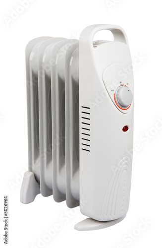 small electric heater with clipping path