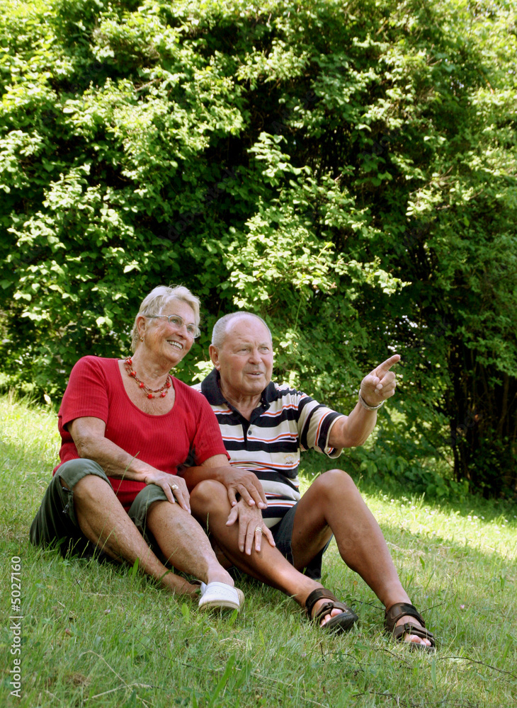 Glückliches Seniorenpaar