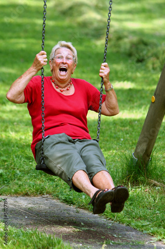 Konstfotografi Glückliche Seniorin