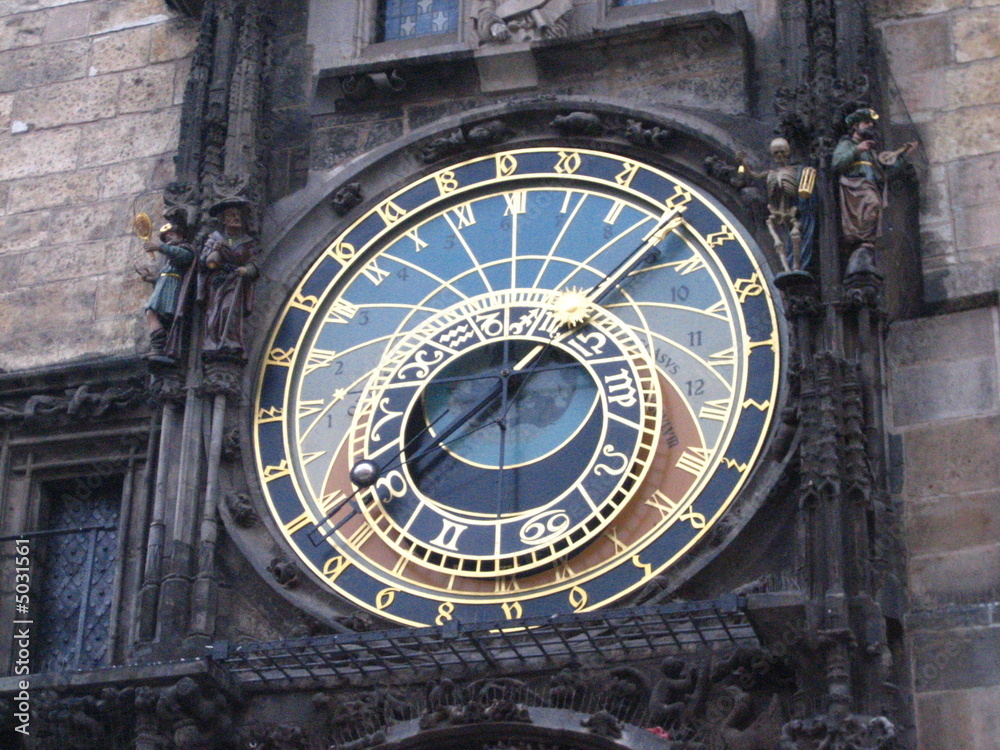 Obraz premium Die Uhr in Prag