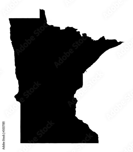 map of Minnesota, USA
