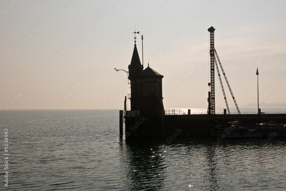 Naklejka premium Hafen, Konstanz, Bodensee