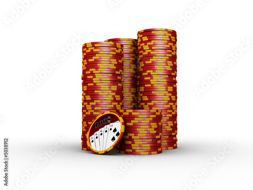 Canvas Print pokerchips