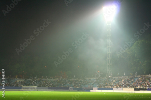 After the battle. On the stadium
