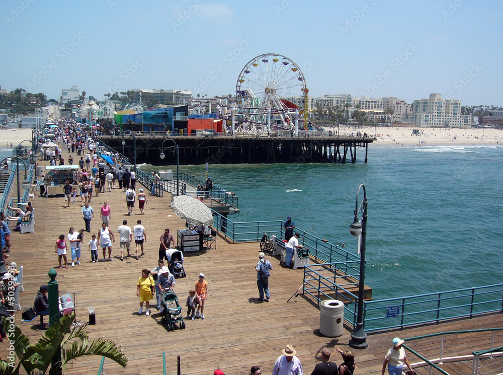 Fototapeta premium Jetée de Santa Monica en Californie